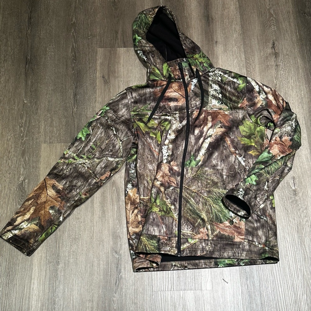 MossyOak snood zip up